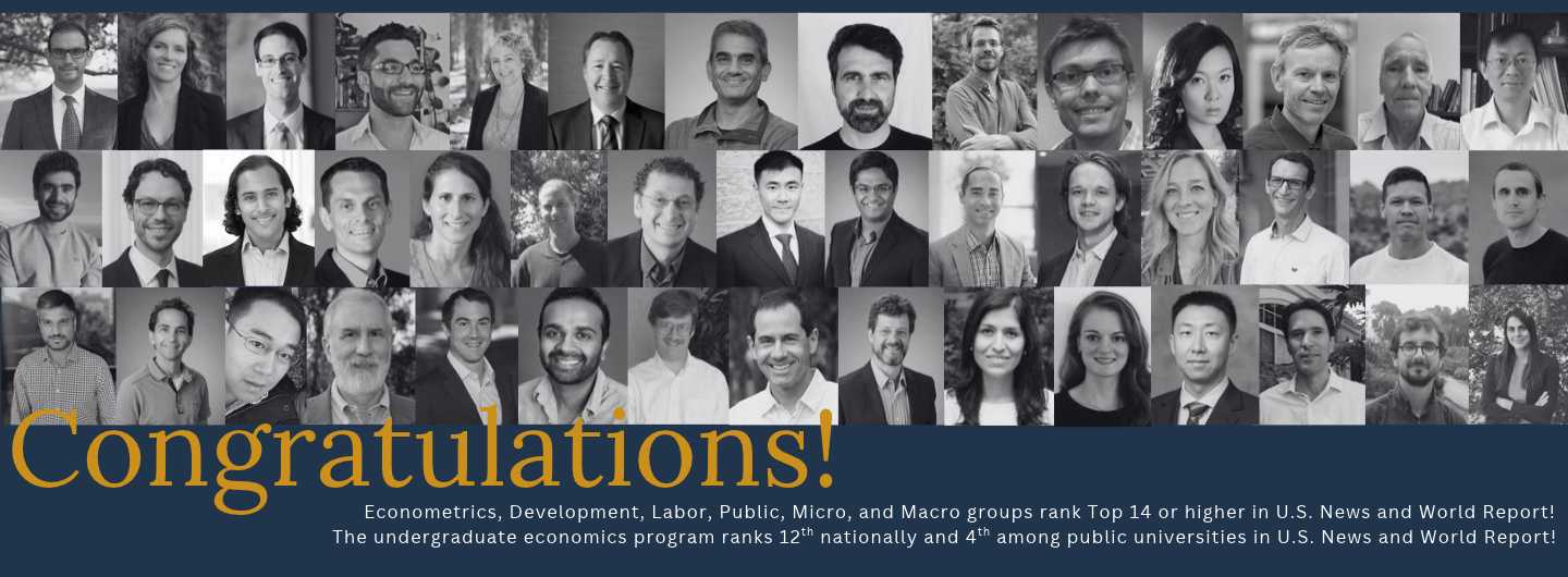 UC San Diego Economics Department Ranking